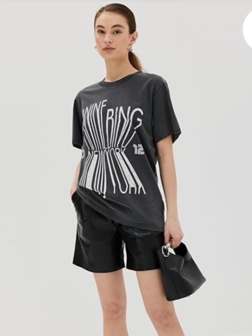 Anine Bing Colby tee, size large - Picture 7 of 9